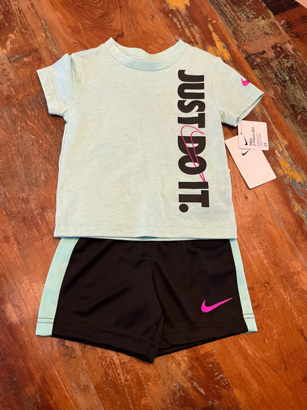 NWT Nike Toddler Boys 2 Piece Shorts Set - Picture 1 of 5